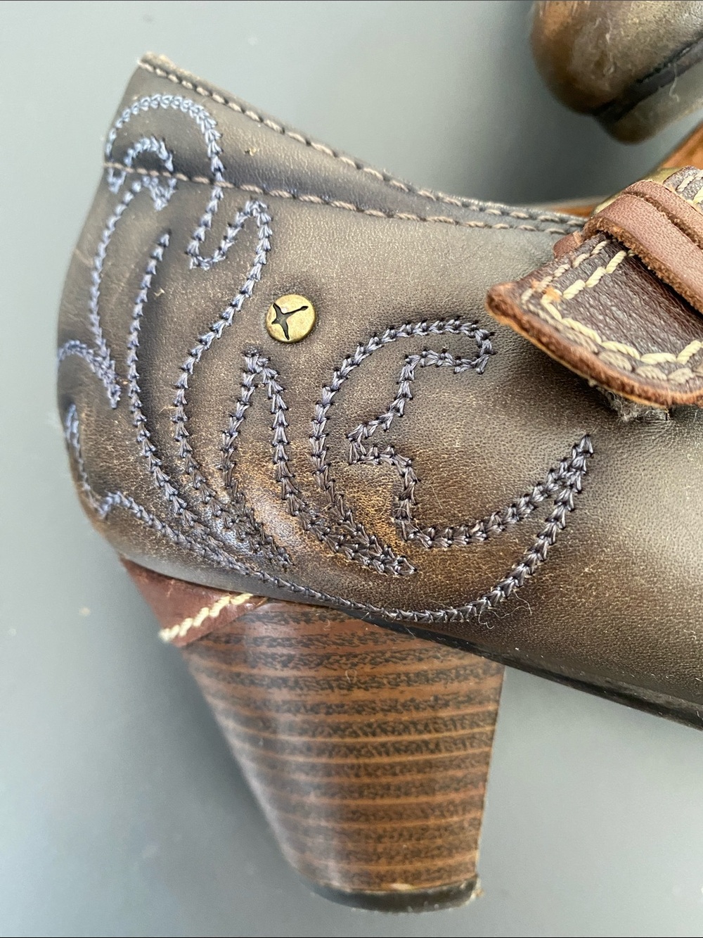 PIKOLINOS Brown Leather Mary Jane Strap Heels 41 (US 10-10.5) - Picture 6 of 14